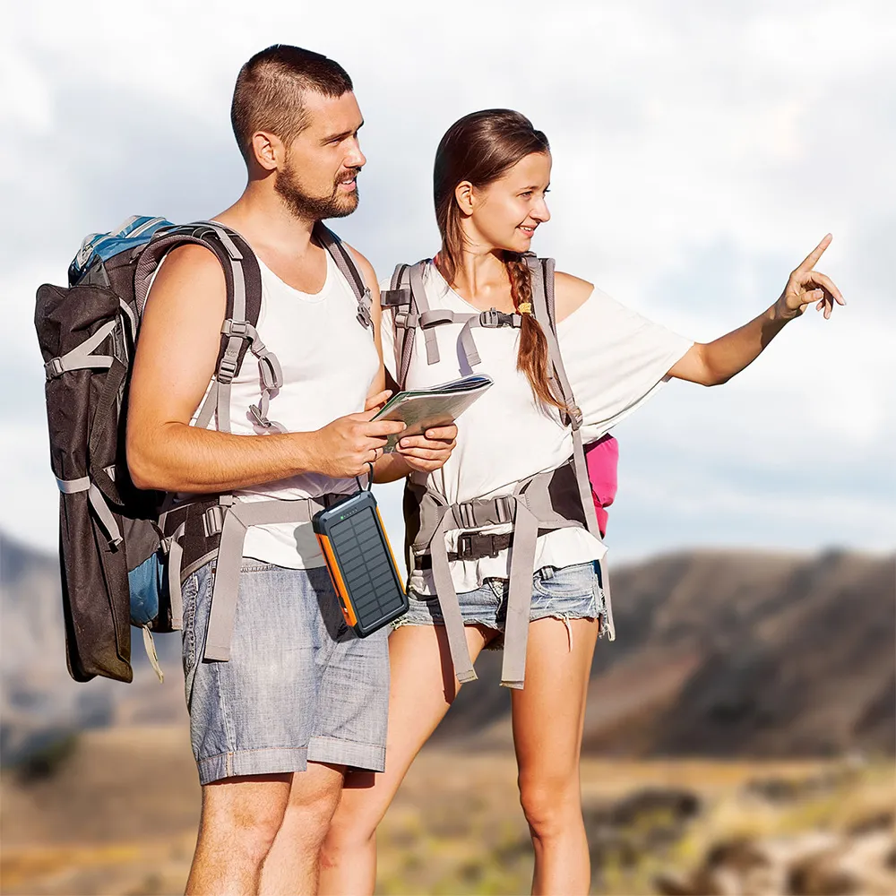 Outdoor lifestyle scene for MagSafe Solar Power Bank
