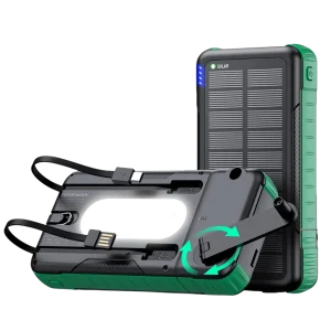 Detachable Hand Crank Solar Power Bank-PF208