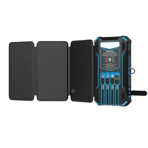 Build in Cables Fold Solar Power Bank-PF301