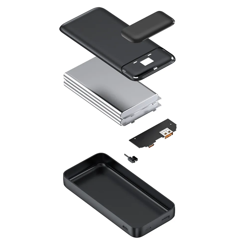 Portable Power Bank exploded internal structure layout