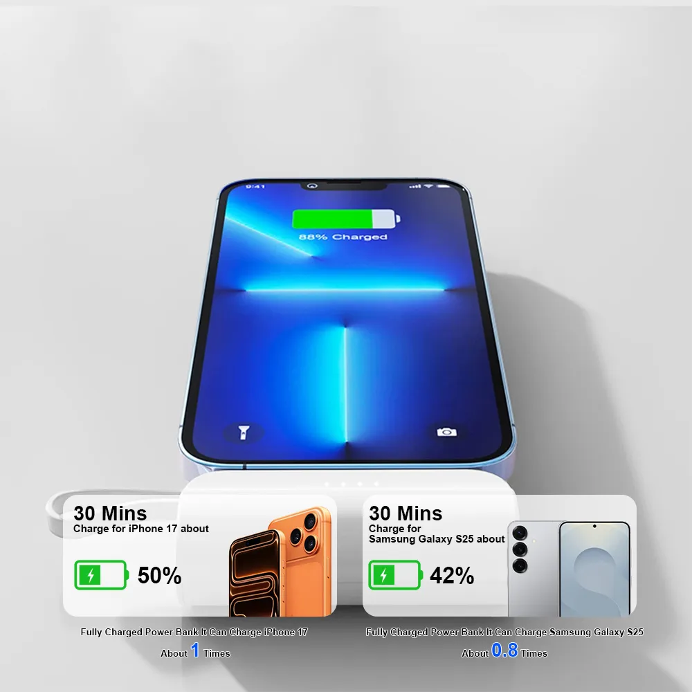 V10 power bank charging performance illustration