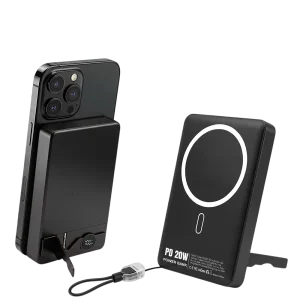 Magnetic Power Bank with LCD and Stand-wp048