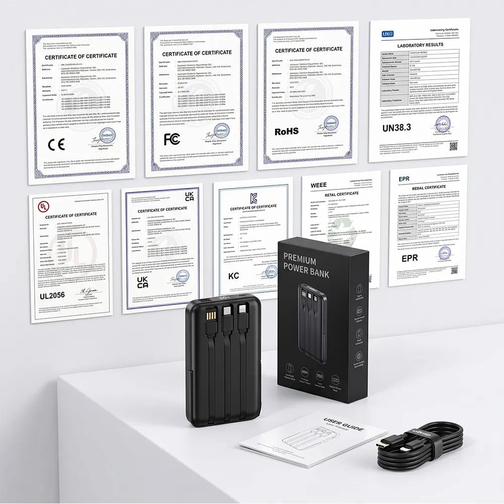 Packaging and certification support for Phone Holder Magnetic Power Bank