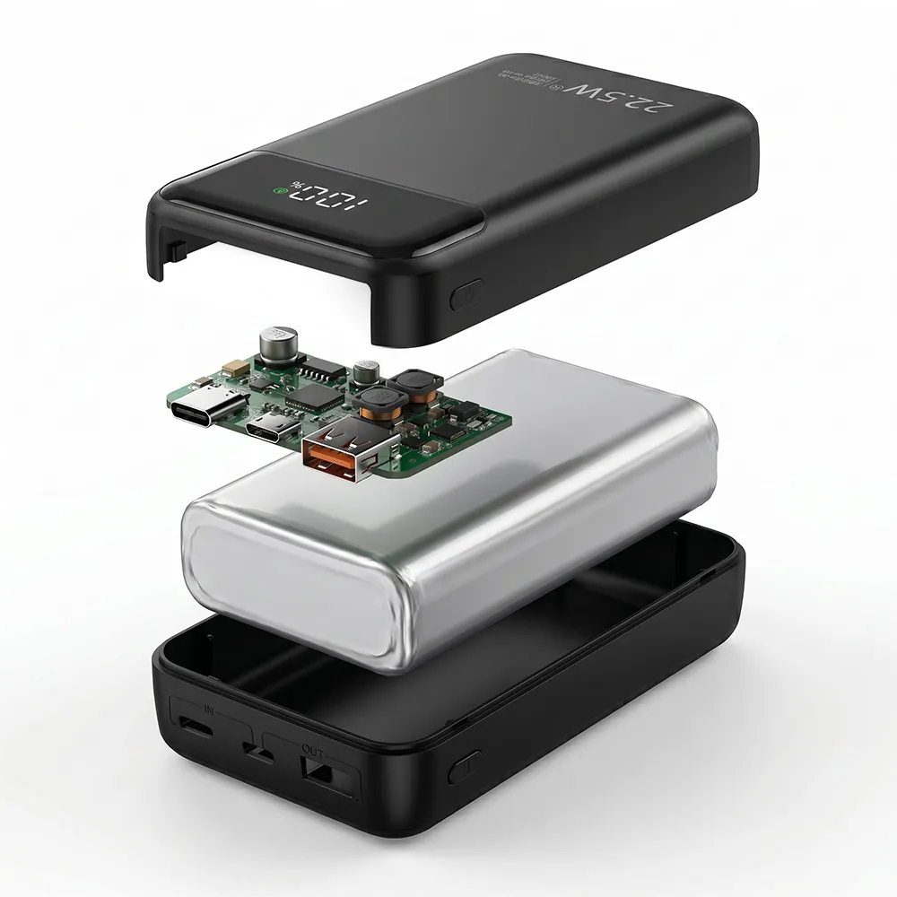 Portable Power Bank Exploded Internal View