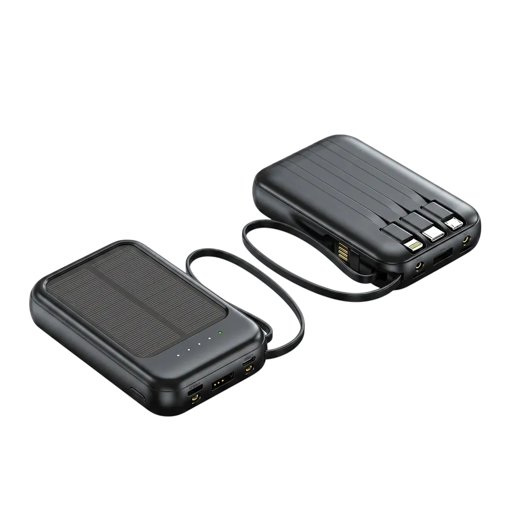 Built in Cable Solar Power Bank-PF011