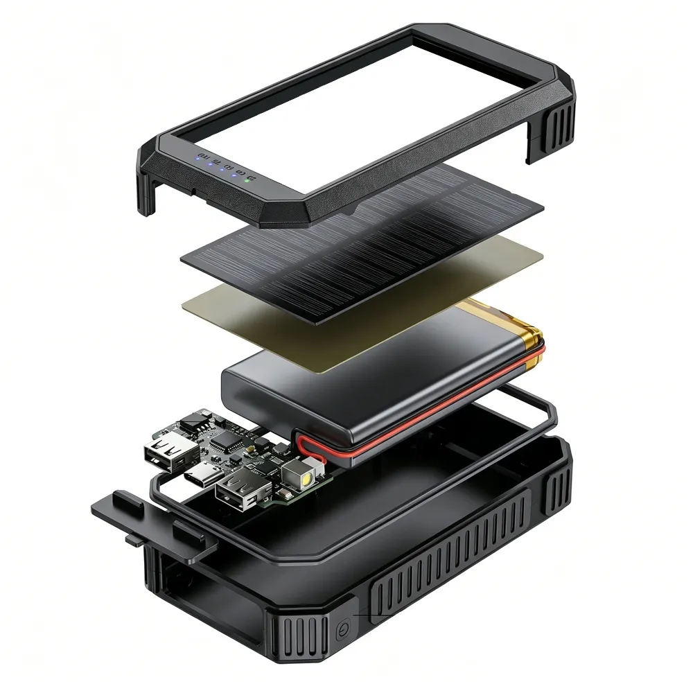 MagSafe Solar Power Bank structure and internal components exploded view