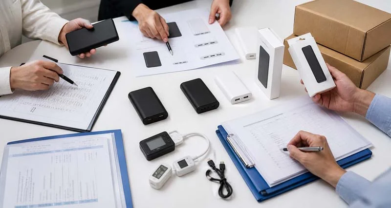 Power bank OEM sourcing process from sample approval to quality control and shipment