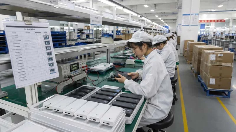 Toptai factory quality control for Custom Power Banks with Logo production